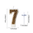 thumbnail image 3 of Birthday Candles for Cake Gold Macaron Pearl Wax Number Party Decorations for Kids, 3 of 7