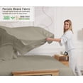 thumbnail image 2 of RUVANTI 100% Cotton Sheets – California King Percale Bedding, Cooling & Breathable, Durable with a Crisp, Soft & Comfortable Feel, 14" Deep Pocket, 4-Piece Set, Taupe, 2 of 7