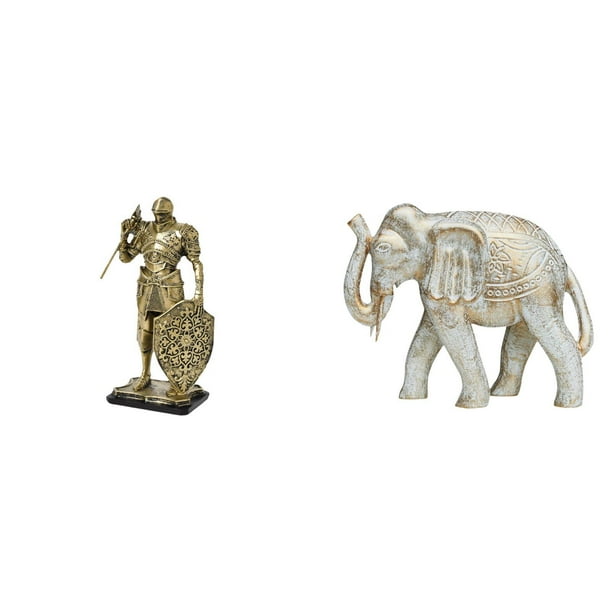 Figura Nórdica Abstracta De Caballero, Escultura De Resina, Adorno Para Escritorio, Armario, Mesa De Oficina, Centro De Mesa, Estatua Rústica De Animal, Figura De Elefante De Madera Tallada A