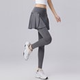 thumbnail image 4 of MKLEKYY Leggings deportivos de dos piezas para mujer, de secado rápido, elásticos, de cintura alta, para levantamiento de pesas, correr, yoga y fitness., 4 of 4