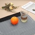 thumbnail image 4 of Uxcell Silicone Dish Drying Mat for Kitchen Counter, 18 x 16" Dish Drying Pad Heat Resistant Non-Slip for Kitchen Countertop Coffee Mat, Black, 4 of 7