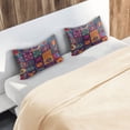 thumbnail image 6 of Satin Pillowcase Home Luxury Envelope Pillowcases Soft And Smooth A Colorful Mexican Pattern, 6 of 6