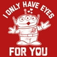 thumbnail image 2 of Girl's Toy Story Alien I Only Have Eyes for You  Graphic Tee Red X Small, 2 of 5