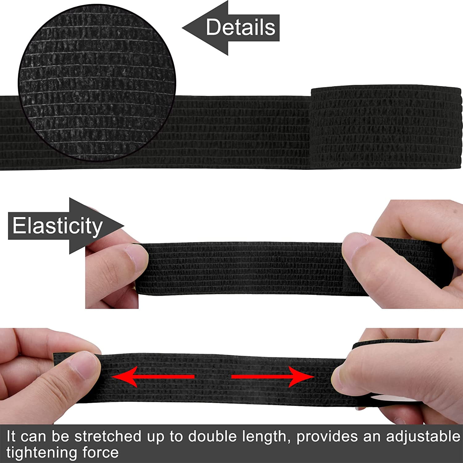 40 Rolls Self Adherent Wrap 2 Inch Self Adhesive Bandages Wrap Tape Stretch Bandage Self Stick Bandage Wraps for Wrist Ankle Swelling Sprains(20 Colors)