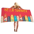 thumbnail image 4 of Holloyiver Microfiber Oversized Lightweight Beach Towel for Adults Kid, Reversible 30 x 60 Inch Extra Large Thin Quick Dry Sand Free Pool Towels for Travel Sport Camping Picnic Yoga Gym, 4 of 7