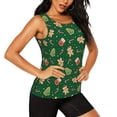 thumbnail image 2 of Fotbe green Christmas Element Blusas Sin Mangas para Mujer – Estilo Casual, Corte Suelto, Slim-Fit, Cuello Redondo Deportivo, Tops de Verano para Gimnasio y Yoga-Small, 2 of 7