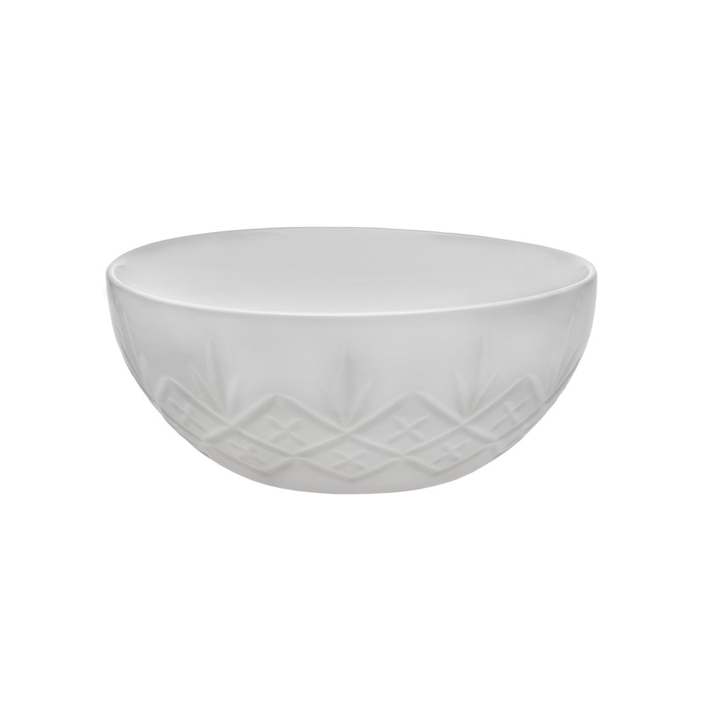 Godinger Dublin Large White Porcelain Serving Bowl