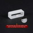 thumbnail image 4 of Uxcell 6pack Watch Strap Loop Fastener Rings 18mm Rubber Watch Holder Keeper White, 4 of 6