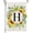 H, variant on Summer Sunflower Eucalyptus Leaves Monogram Letter M Garden Flag 12x18 Inch Double Sided Small Burlap Family Last Name Initial Outside Yard Flag CF1459-12