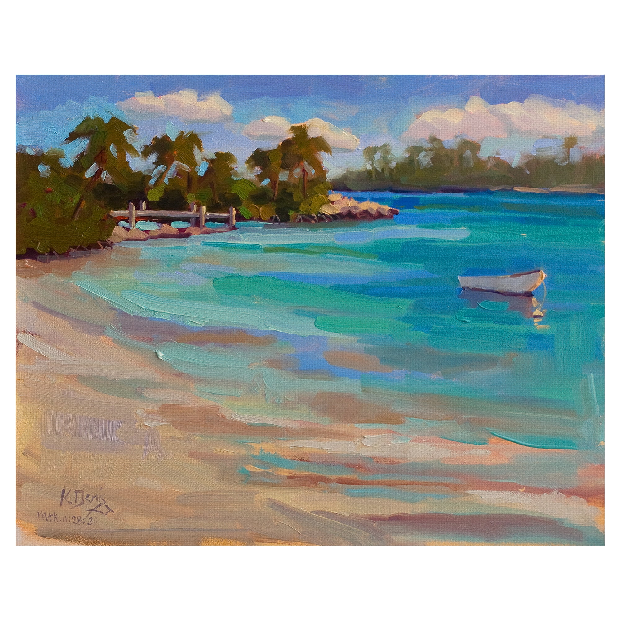 Masterpiece Art Gallery Solitude Beach By Kathleen Denis Canvas Art
