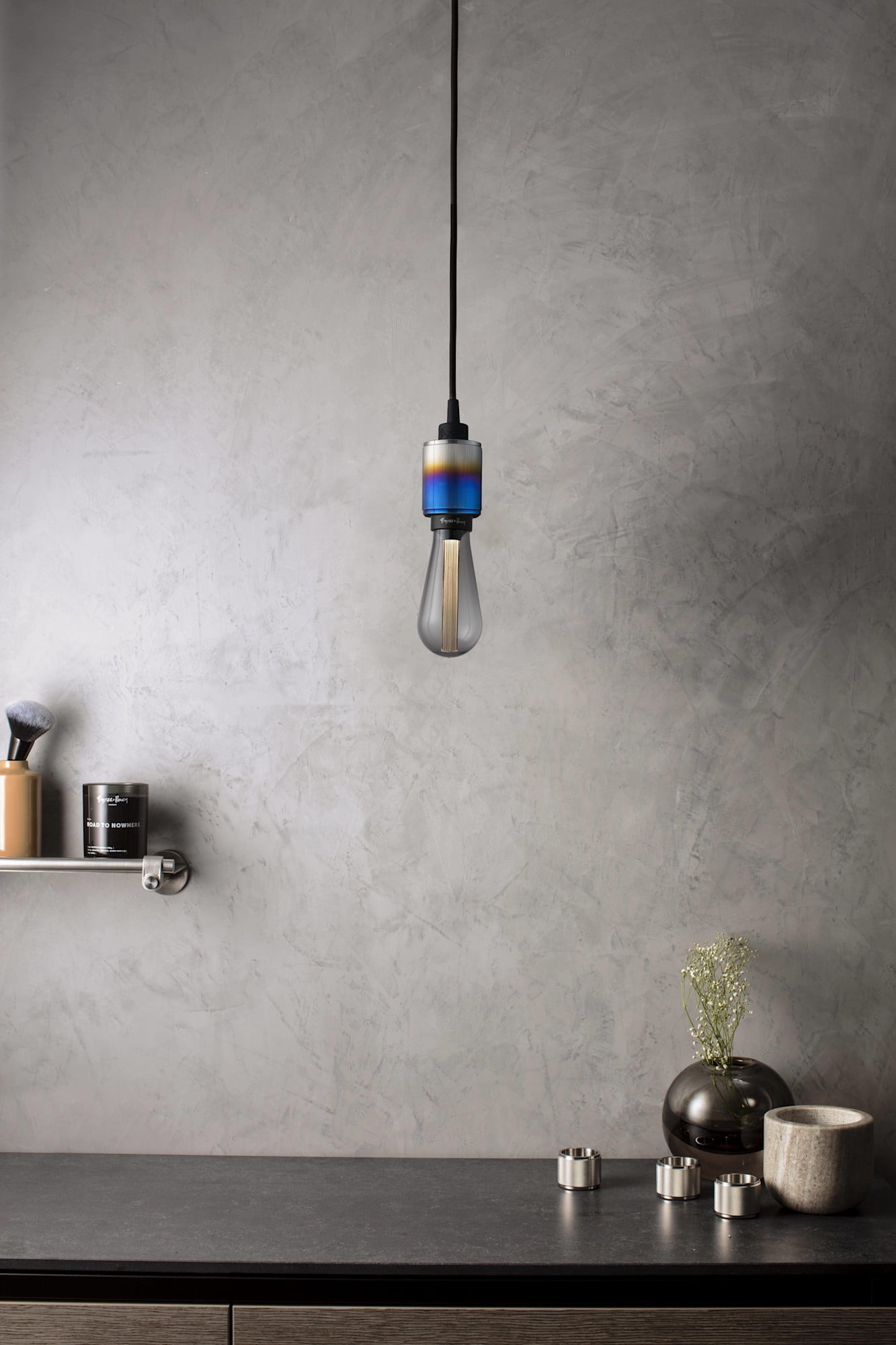 Buster + Punch NHM-361604 Heavy Metal 3" Wide Mini Pendant - Burnt Steel