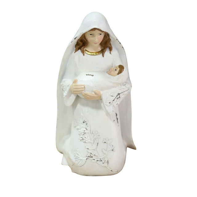 Figuras Adornos Resina Artesanía Tradicional Belén Figuras Resina Figuras Estatua Cristo Nacimiento De Jesús Adornos Advancent HA042566-02