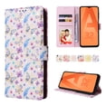 thumbnail image 4 of Wallet Case for Samsung Galaxy A32 5G 6.5 Inch with Card Slots Stand Bracket Flip Folio Phone Cover, Flower Pattern PU Leather Drop Resistant Wrist Strap Magnetic Clasp Case,Butterfly Flower, 4 of 8