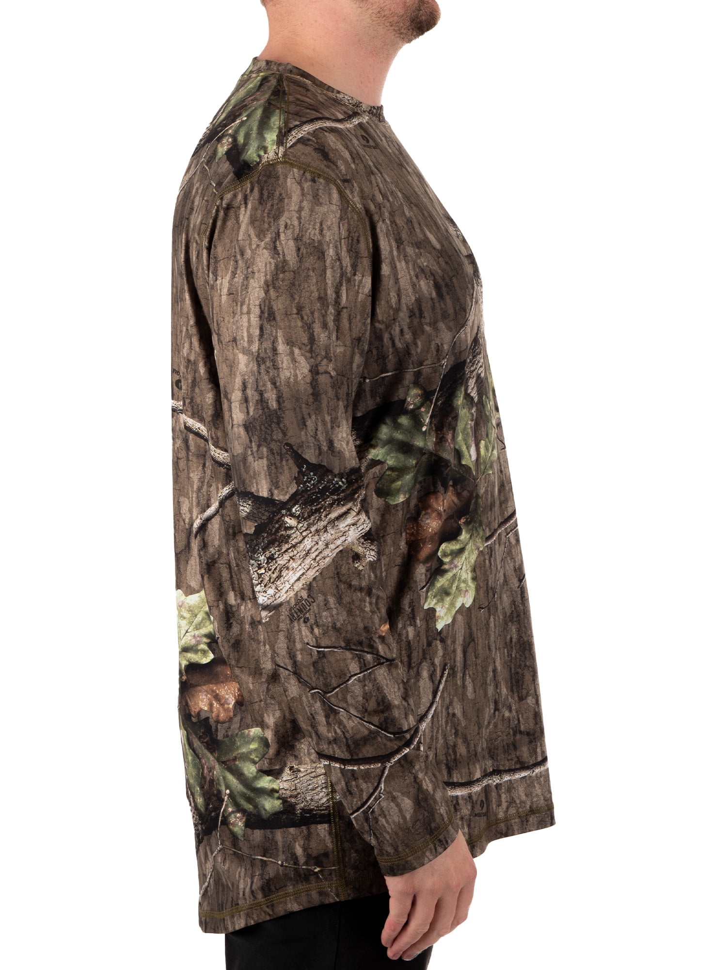Mossy Oak Men's Long Sleeve Camouflage Hunting Performance Shirt, Mossy Oak Country Roots, L