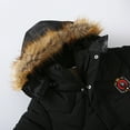 thumbnail image 3 of Toddler Kids Baby Boys Girls Winter Jacket Zipper Button Hooded Windproof Coat, 3 of 8