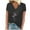 Black2, variant on HAiming Women's Short Sleeve V-Neck Shirts 2025 Summer Trendy Graphic Printed Casual Loose Tee Boho Tops Blouses