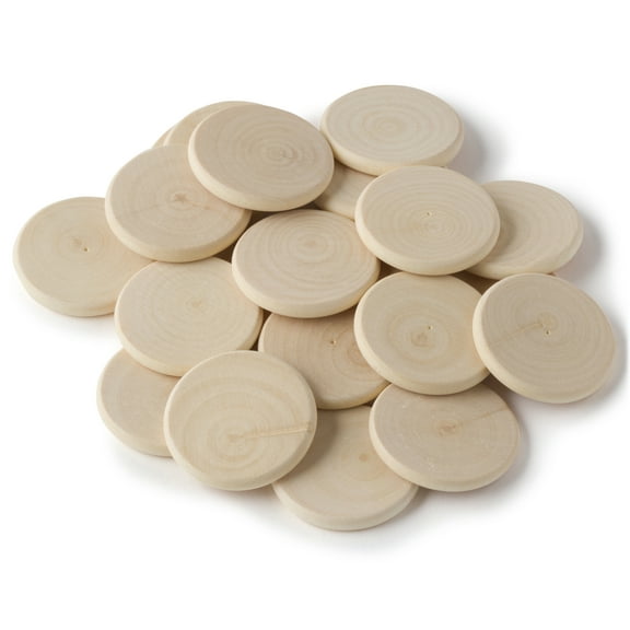 6 Packs: 22 ct. (132 total) 1.5" Wood Discs by Make Market