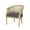 Natural/Charcoal, variant on Noble House Silkie Wood and Cane Club Chair, Beige and Natural