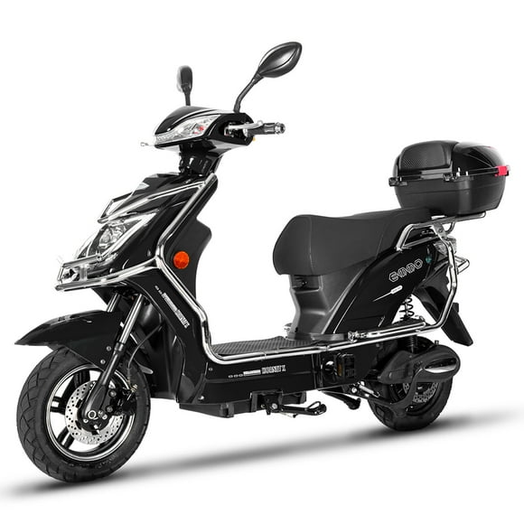 EMMO Hornet XI E Bike - Scooter Style eBike - 60V30Ah Lithium - Black - Removable Battery - Large Storage