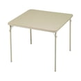 thumbnail image 1 of MECO Sudden Comfort Table de Salle à Manger Carrée Pliante en Métal 34 x 34 Pouces, Buff, 1 of 10