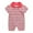 Hot Pink, variant on Girls Romper Newborn Infant Baby Girls Summer Short Sleeve Romper Soft Breathable Jumpsuit with Bow Tie Baby Bubble Romper Hot Pink 0 Months-3 Months