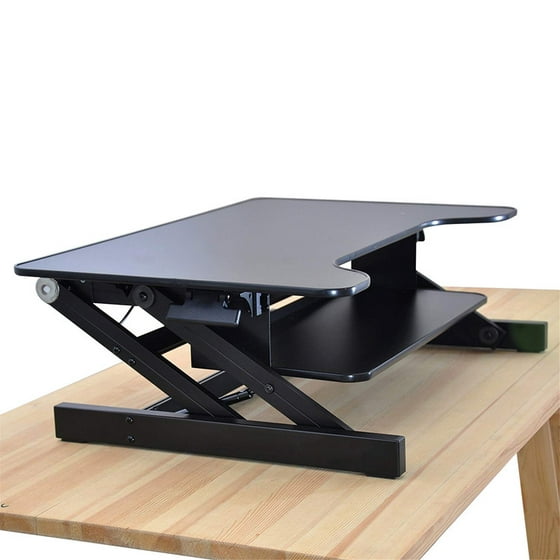Standing Desk Stand Up Desks Height Adjule Sit Converter Standing Desk Stand Up Desks Height Adjule Sit Converter Laptop Stands Large Wide Rising Black Dual Monitor Computer Riser Table Workstation
