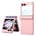 thumbnail image 1 of for Samsung Galaxy Z Flip 5 5G Case, Hinge Protection Matte PC Magnetic Hinge All-Inclusive Glass Camera Lens Protector Phone Case Cover for Samsung Galaxy Z Flip 5 5G 6.7 inch, Pink, 1 of 5
