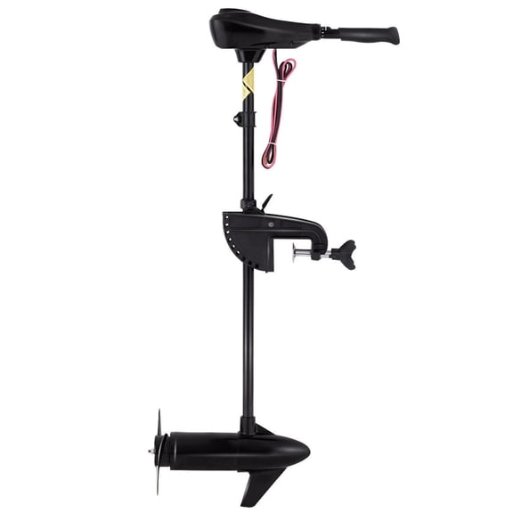 46 Lbs Freshwater Transom Mounted Trolling Motor, 36" Composite Shaft, 8 Speed Control, LED Battery Indicator for Fishing Boats