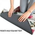 thumbnail image 3 of Pioneer Flower Floral Print Pattern Hot Yoga Mat Towel Non Slip for Hot Yoga - Quick-Drying Yoga Mat Cover with 4 Corner Pockets with Travel Bag - Hot Yoga Towel Non Slip 70"x26", 3 of 6