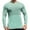 Green, variant on Base Layers Long Sleeve, Crew Neck Mesh Breathable Sweat Pullover Base Shirt Running Basketball Outdoor Training Light Jacket Activewear for Men