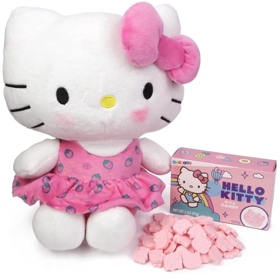 Galerie Hello Kitty Plush with Candy, Easter Basket Stuffer, 2 Ounces