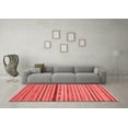 thumbnail image 3 of Ahgly Company Indoor Round Oriental Red Modern Area Rugs, 7' Round, 3 of 4