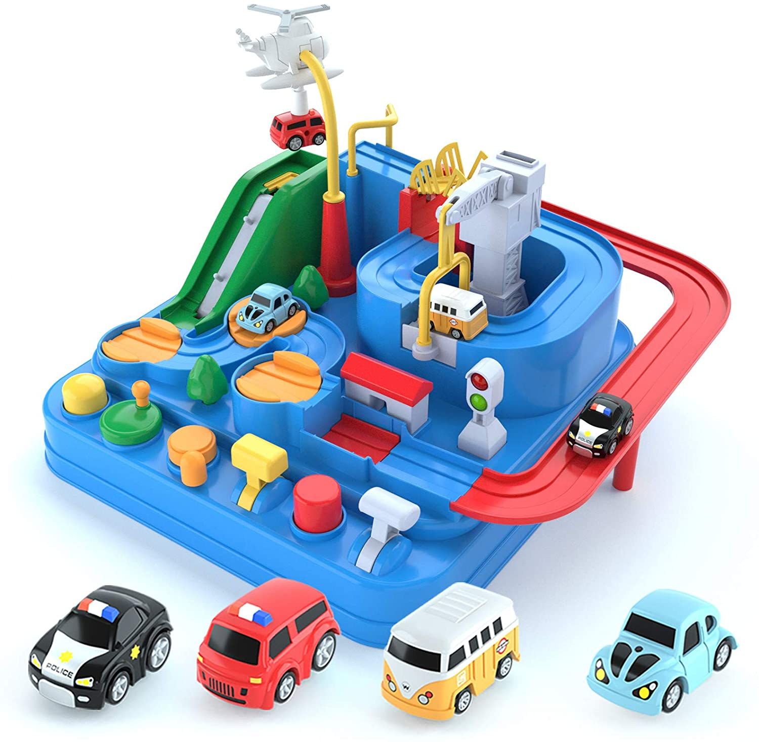 Crazy Adventure Car Toddler Kids Toys for Age 2 3 4 5 6 Year Old Boys Girls Birthday Gift Race 