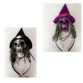 thumbnail image 1 of 2style Halloween Headbands Ghost Skull Headdress Hair Hoop Headpiece for Cosplay Party Halloween Costume,C, 1 of 5