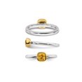 thumbnail image 3 of 1/2 Carat (Ctw) Solitaire Citrine Ring in Sterling Silver with 14K Accent, 3 of 5