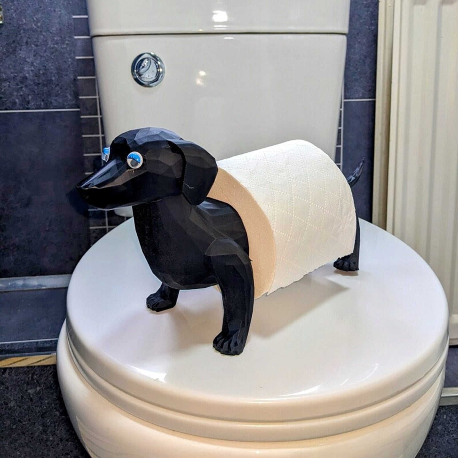 Joernso Animal Toilet Paper Holder Freestanding Cartoon Sheep Toilet Roll Holder 3D Printed Pig Cat Loo Roll Holder for Bathroom Decor Tissue Roll Storage
