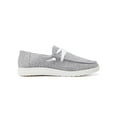 thumbnail image 5 of Fangasis Women Slip on Canvas Sneakers Casual Canvas Shoes Low Tops Comfortable Flats Women Loafers Gray 4, 5 of 7