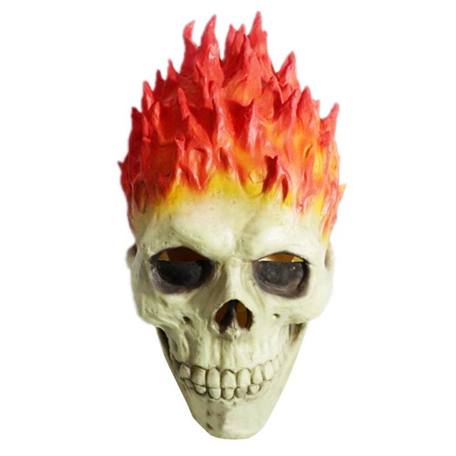 Halloween Scary Knight Skeleton Face Cover Latex Face Covering Cosplay Props Para Carnival Masquerade Serendint HA037158-00