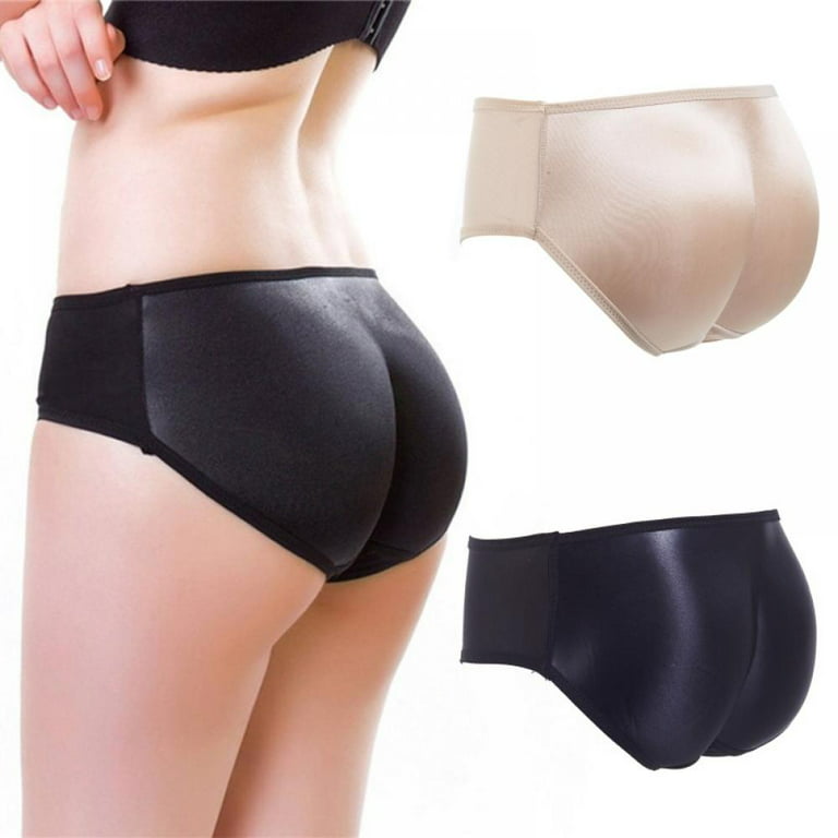 Womens Seamless Soft Underwear Padded Butt Enhancer Panties Butt Underwear  Shaper Boyshorts 
