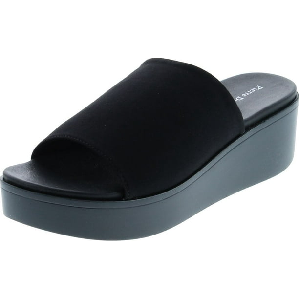 pierre dumas low wedge sandals