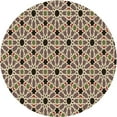 thumbnail image 1 of Ahgly Company Machine Washable Indoor Square Transitional Sepia Brown Area Rugs, 3' Square, 1 of 7