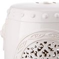 thumbnail image 3 of Safavieh Flower Drum Ceramic Decorative Garden Stool, Cream, 3 of 3