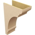 thumbnail image 5 of 12"W x 24"D x 36"H Classic Hughes Rough Cedar Woodgrain TimberThane Corbel, Primed Tan, 5 of 6