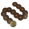 thumbnail image 6 of WEUVEB Hollow Disc Belt Western Style Exaggerated Cowboy Wide Brown Metal Pu Waist Accentuation 1Pcs 45.3X3.6X0.4In, 6 of 8