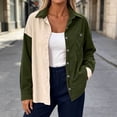 thumbnail image 5 of PFRNLFNo Boundaries Womens Corduroy Button Down Shirts Fall Loose Casual Long Sleeve Tops, 5 of 8