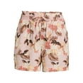 thumbnail image 5 of Time and Tru Women's Linen Shorts, 5 of 5