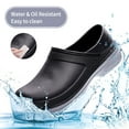 thumbnail image 3 of Cyiecw Chef Shoes for Men Oil Resistant Waterproof Safety Work Shoes Nurse Shoes Indoor and Outdoor Non-Slip Garden Work Shoes Kitchen Shoes, 3 of 7
