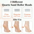 thumbnail image 3 of 13 in 1 Electric Foot Scrubber to Remove Dead Skin with 3 Roller Heads 2 Speed & Battery Display for Pedicure Kit,Pink, 3 of 7