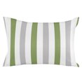 thumbnail image 2 of Green Grey Stripe Pillow Covers 24x36 Inch Cal King Size, Modern Farmhouse Vertical Striped Decorative Pillowcase with Zipper, Microfiber Breathable Pillowcases for Sofa Bed Living Room, 2 of 9