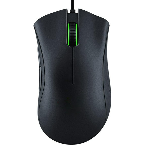 DeathAdder Essential Gaming Mouse: 6400 DPI Optical Sensor - 5 Programmable Buttons - Mechanical Switches - Rubber Side Grips - Classic Black